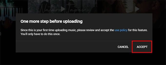 YouTube-Music-Upload-Use-Policy كيفية تحميل ملفات الموسيقى المحلية على YouTube Music والبث في أي مكان
