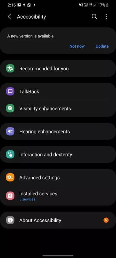 accessibility_40dd5eab97016030a3870d712fd9ef0f أفضل 15 نصيحة وخدعة من Samsung One UI 3 لاستخدامه كالمحترفين