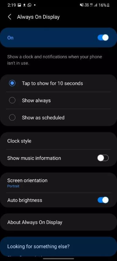 always-on-display_40dd5eab97016030a3870d712fd9ef0f أفضل 15 نصيحة وخدعة من Samsung One UI 3 لاستخدامه كالمحترفين