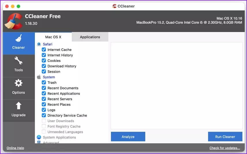 ccleaner-mac-1_4d470f76dc99e18ad75087b1b8410ea9 أفضل 5 تطبيقات لتنظيف أجهزة Mac وإزالة الملفات غير المرغوب فيها