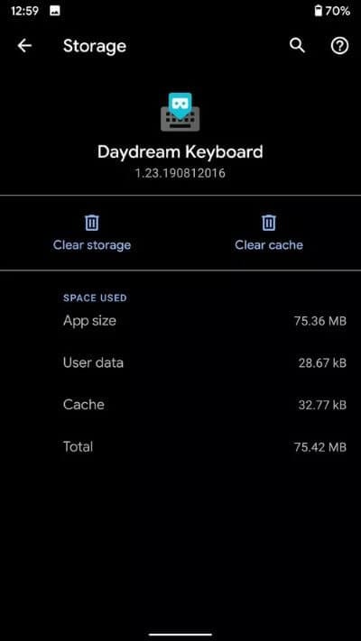 clear-cache_40dd5eab97016030a3870d712fd9ef0f أفضل 7 إصلاحات لخطأ عدم ظهور لوحة المفاتيح Android