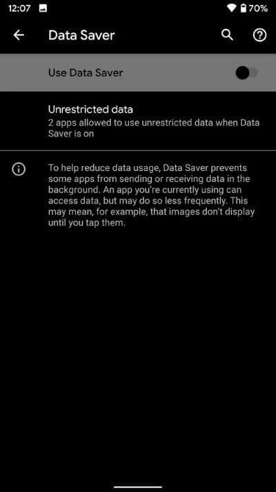 data-saver-turned-off_40dd5eab97016030a3870d712fd9ef0f أفضل 7 طرق لإصلاح عدم عمل نقطة الاتصال الجوال بنظام Android