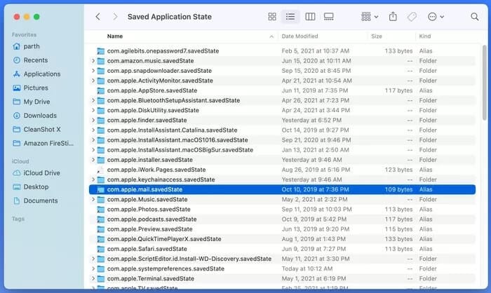delete-saved-folder_935adec67b324b146ff212ec4c69054f أفضل 8 إصلاحات لإنهاء تطبيق Mail بشكل غير متوقع على Mac