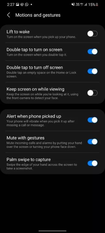 double-tap-to-turn-off-screen_40dd5eab97016030a3870d712fd9ef0f أفضل 15 نصيحة وخدعة من Samsung One UI 3 لاستخدامه كالمحترفين