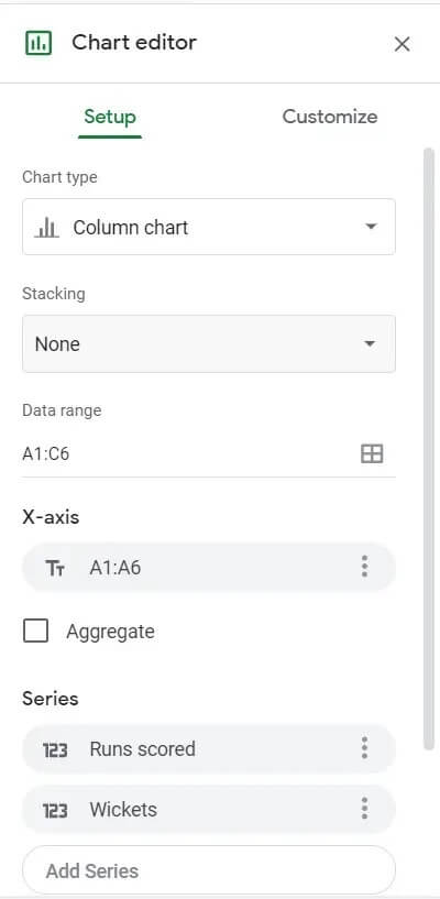 edit-the-setup-of-the-chart- كيفية إنشاء رسم بياني في Google Docs