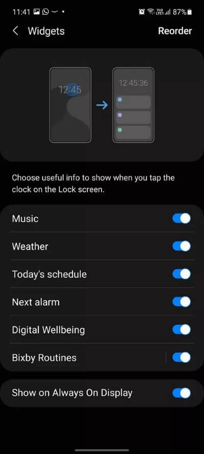 enable-widgets_40dd5eab97016030a3870d712fd9ef0f كيفية استخدام الرفاهية الرقمية Digital Wellbeing على أجهزة Samsung Galaxy