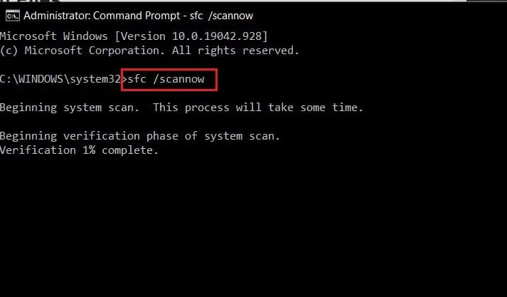 enter-the-code-and-press-enter-to-scan-and-fix-registry كيفية إصلاح عناصر التسجيل المعطلة في نظام التشغيل Windows 10