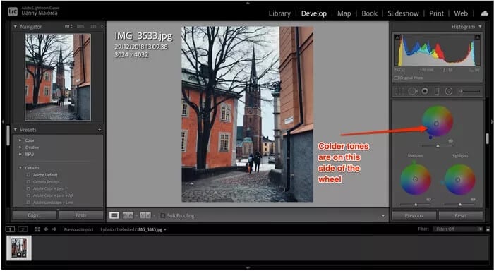 كيفية استخدام تدرج الألوان Color Grading في Adobe Lightroom Classic - %categories