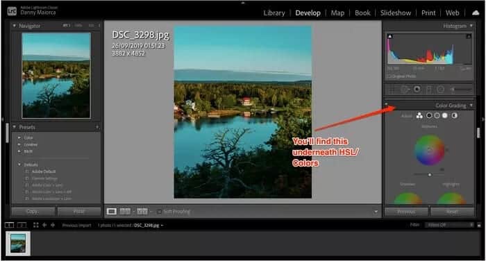 lightroom-scroll-down-color-grading_935adec67b324b146ff212ec4c69054f كيفية استخدام تدرج الألوان Color Grading في Adobe Lightroom Classic