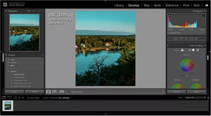 lightroom-select-image-color-grading_935adec67b324b146ff212ec4c69054f كيفية استخدام تدرج الألوان Color Grading في Adobe Lightroom Classic