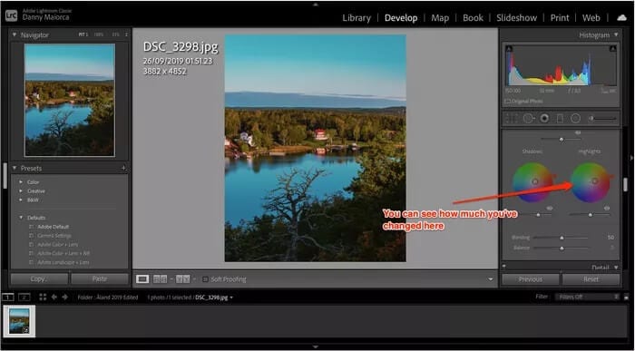 lightroom-warm-tones-editing_935adec67b324b146ff212ec4c69054f كيفية استخدام تدرج الألوان Color Grading في Adobe Lightroom Classic