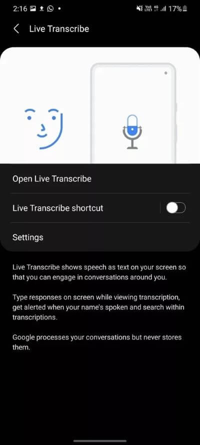 live-transcribe_40dd5eab97016030a3870d712fd9ef0f أفضل 15 نصيحة وخدعة من Samsung One UI 3 لاستخدامه كالمحترفين