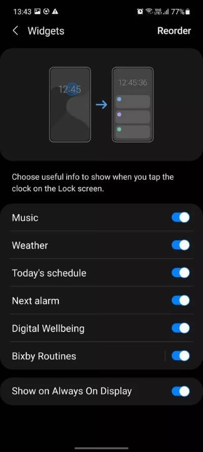 lock-screen-widgets_40dd5eab97016030a3870d712fd9ef0f-1 كيفية تخصيص شاشة القفل على أجهزة Samsung Galaxy
