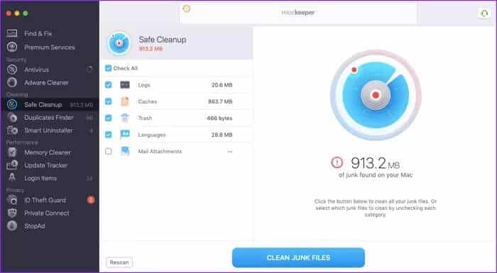 mackeeper-1_935adec67b324b146ff212ec4c69054f أفضل 5 تطبيقات لتنظيف أجهزة Mac وإزالة الملفات غير المرغوب فيها