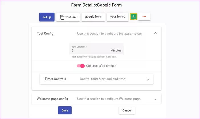 كيفية إضافة مؤقت إلى اختبار في Google Forms - %categories