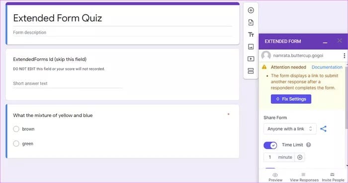 كيفية إضافة مؤقت إلى اختبار في Google Forms - %categories