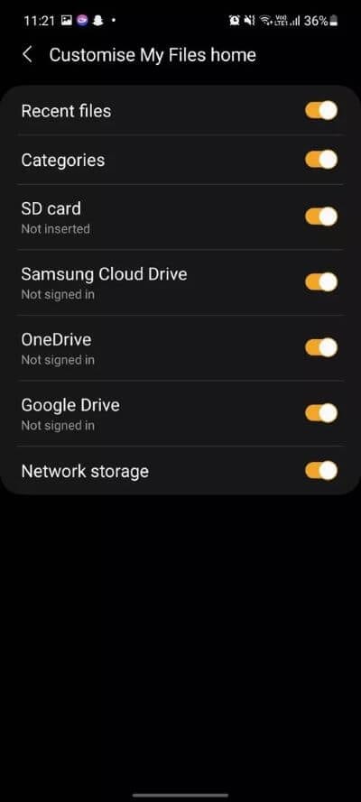 remove-cloud-storage-from-my-files_40dd5eab97016030a3870d712fd9ef0f أفضل 10 نصائح وحيل حول Sam­sung My Files على أجهزة Galaxy