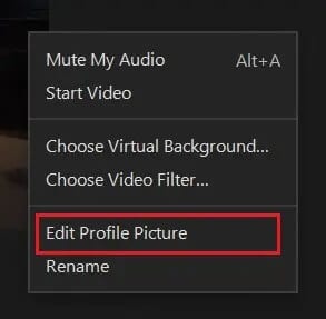 right-click-on-video-and-then-click-on-Edit-profile-picture إظهار صورة الملف الشخصي في اجتماع Zoom بدلاً من الفيديو