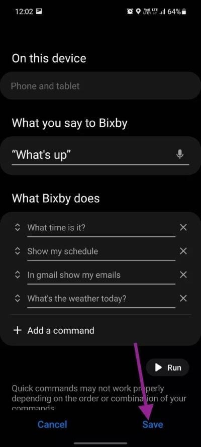 save-routine_40dd5eab97016030a3870d712fd9ef0f دليل لإعداد واستخدام Bixby Routines على أجهزة Samsung Galaxy