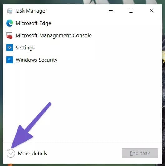 select-more-details_4d470f76dc99e18ad75087b1b8410ea9 أفضل 8 طرق لإصلاح عدم فتح مستكشف الملفات File Explorer على Windows 10