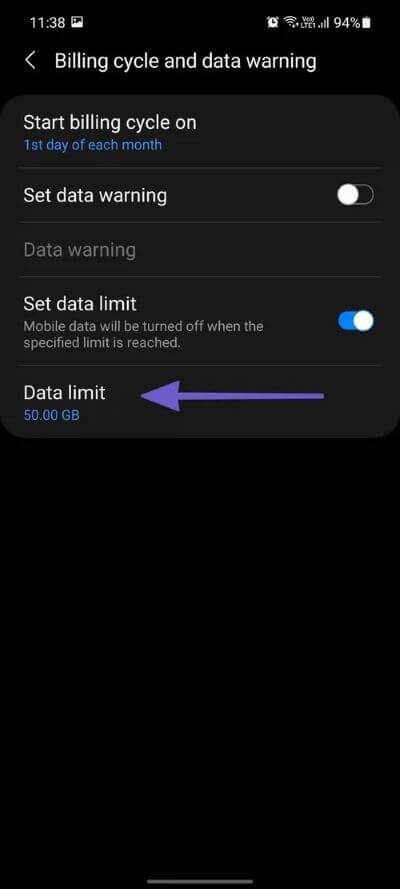set-data-limit_40dd5eab97016030a3870d712fd9ef0f أفضل 7 طرق لإصلاح عدم عمل نقطة الاتصال الجوال بنظام Android
