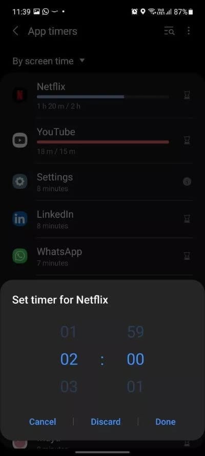 set-time-for-apps_40dd5eab97016030a3870d712fd9ef0f كيفية استخدام الرفاهية الرقمية Digital Wellbeing على أجهزة Samsung Galaxy