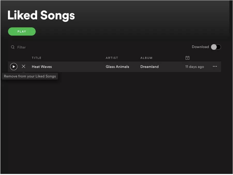 spotify-removed-liked-songs_4d470f76dc99e18ad75087b1b8410ea9 كيفية التخلص من فوضى تطبيق Spotify لسطح المكتب
