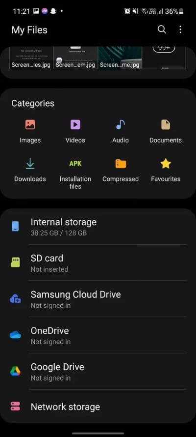 third-party-cloud-storage-in-samsung-my-files_40dd5eab97016030a3870d712fd9ef0f أفضل 10 نصائح وحيل حول Sam­sung My Files على أجهزة Galaxy