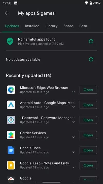 update-apps_40dd5eab97016030a3870d712fd9ef0f أفضل 7 إصلاحات لخطأ عدم ظهور لوحة المفاتيح Android