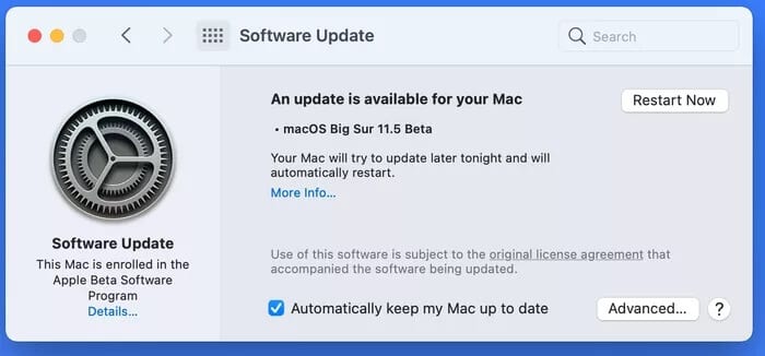 update-macOS_935adec67b324b146ff212ec4c69054f أفضل 8 إصلاحات لإنهاء تطبيق Mail بشكل غير متوقع على Mac