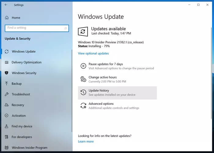 update windows 935adec67b324b146ff212ec4c69054f - أفضل 9 طرق لإصلاح عدم فتح متجر Microsoft Store على Windows 10