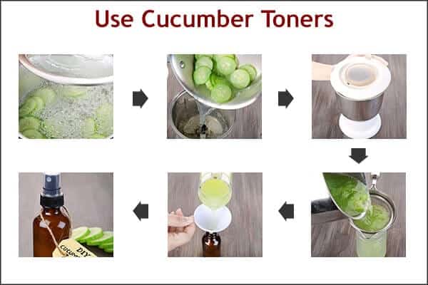 use cucumber toners - انسداد المسام: الأسباب والعلاج والعلاجات المنزلية والرعاية الذاتية
