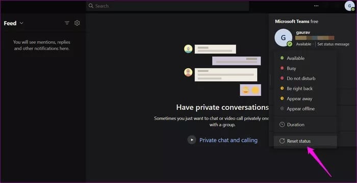 2 أفضل 10 طرق لإصلاح عدم عرض Microsoft Teams للحالة على Windows 10