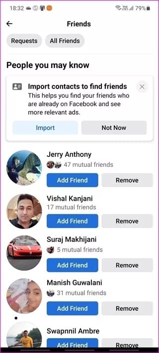 3-9 دليل لإعدادات طلب الصداقة Facebook