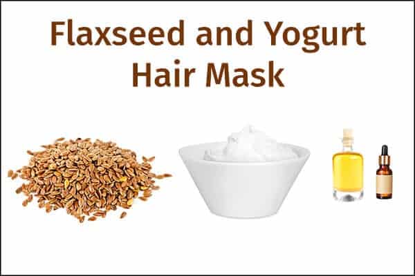 3 flaxseed and yogurt hair mask - أفضل 5 أقنعة للشعر لفروة الرأس ذات الرائحة الكريهة