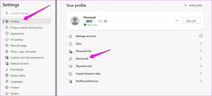 4-25 كيفية منع Microsoft Edge من طلب حفظ كلمات المرور على Windows