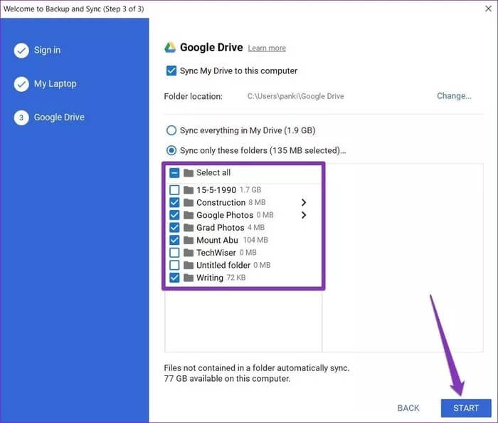 5-23 كيفية إضافة Google Drive إلى File Explorer في Windows 10