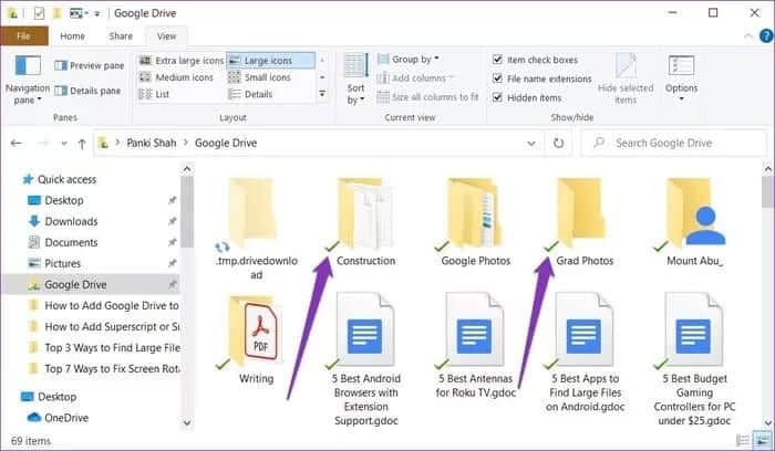7-19 كيفية إضافة Google Drive إلى File Explorer في Windows 10