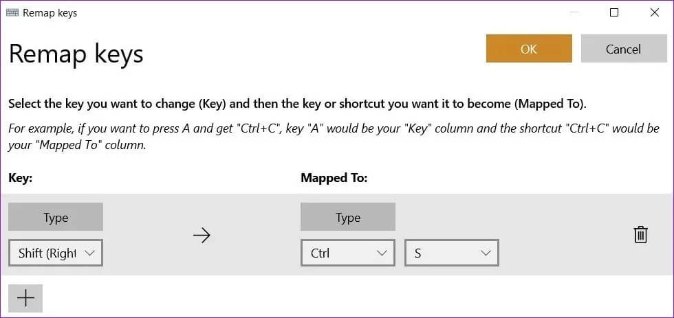 Adding-Keys-in-Remap-Keys_2021-06-16-030659_4d470f76dc99e18ad75087b1b8410ea9 كيفية إعادة تعيين المفاتيح والاختصارات على Windows 10