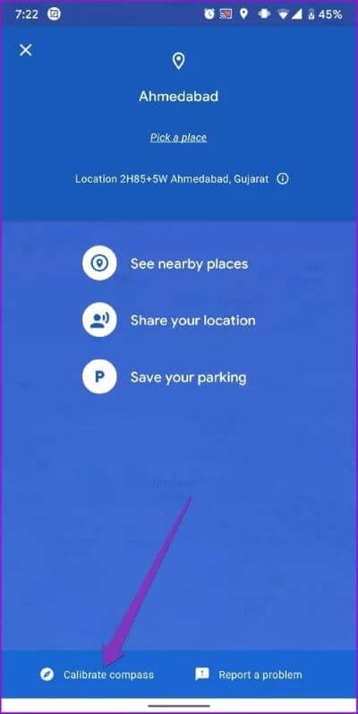 Calibrate-Compass_40dd5eab97016030a3870d712fd9ef0f أفضل 7 طرق لإصلاح عدم ظهور الطريق على Google Maps