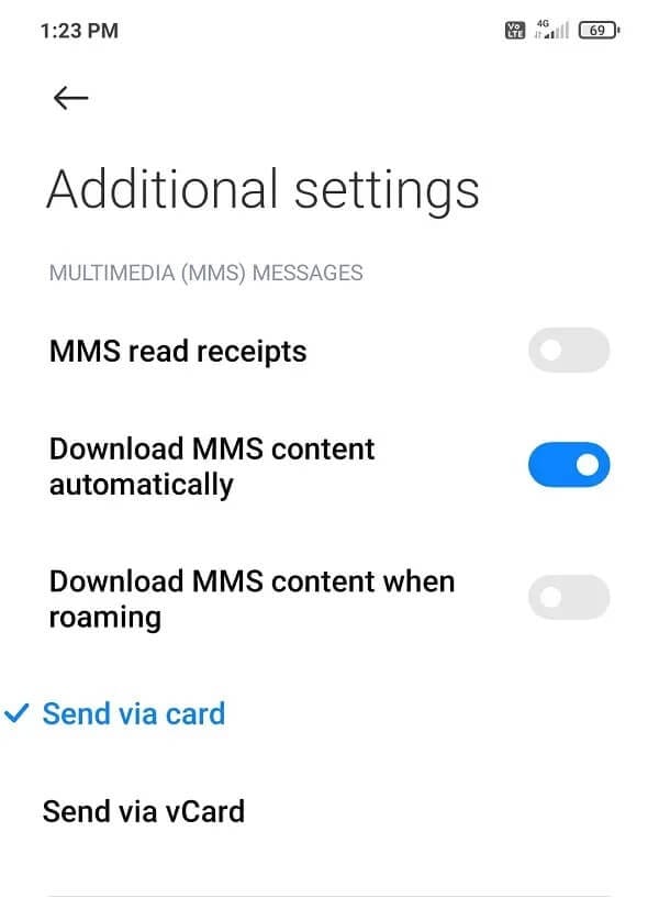 Check-SMS-Settings إصلاح لا يمكن إرسال رسالة نصية إلى شخص واحد