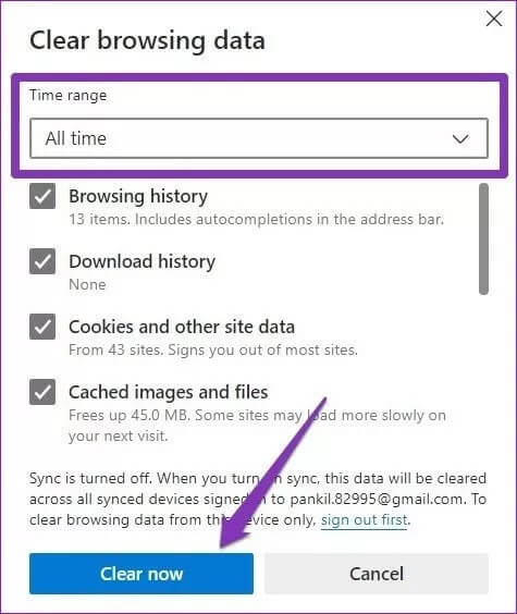 Clear-Browsing-Data-in-Microsoft-Edge_4d470f76dc99e18ad75087b1b8410ea9 كيفية مسح ملفات ذاكرة التخزين المؤقت في نظام التشغيل Windows 10