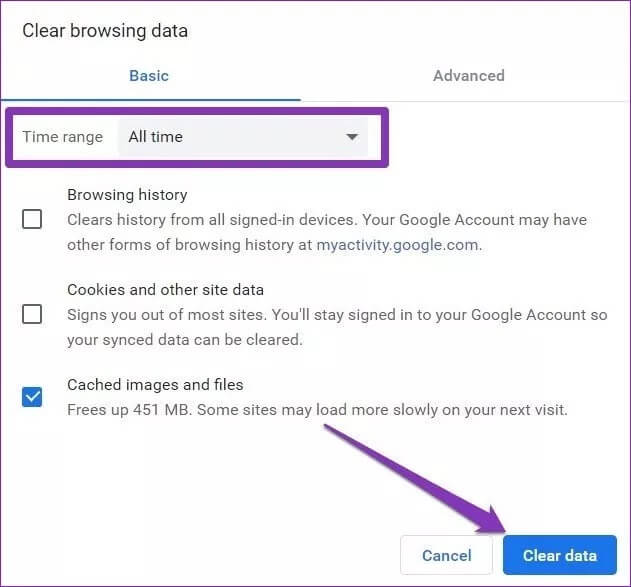 Clear-Cache-on-Google-Chrome_4d470f76dc99e18ad75087b1b8410ea9 كيفية مسح ملفات ذاكرة التخزين المؤقت في نظام التشغيل Windows 10