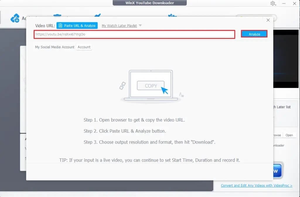 Click-on-Analyze-1-1024x674-1 كيفية تحميل مقاطع فيديو YouTube على الكمبيوتر المحمول / الكمبيوتر الشخصي