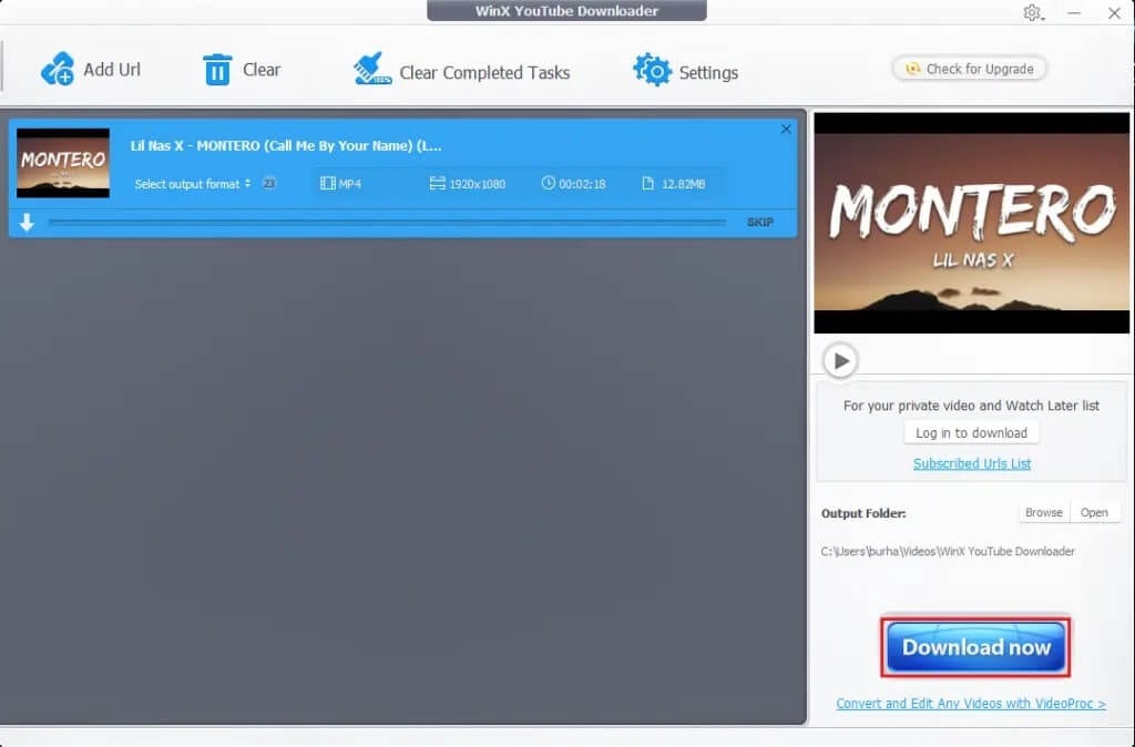 Click-on-Download-now-to-start-downloading-the-YouTube-video-1024x674-1 كيفية تحميل مقاطع فيديو YouTube على الكمبيوتر المحمول / الكمبيوتر الشخصي