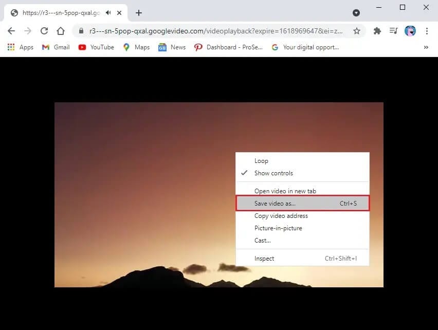 Click-on-Save-video-as-to-download-the-video-on-your-system كيفية تحميل مقاطع فيديو YouTube على الكمبيوتر المحمول / الكمبيوتر الشخصي
