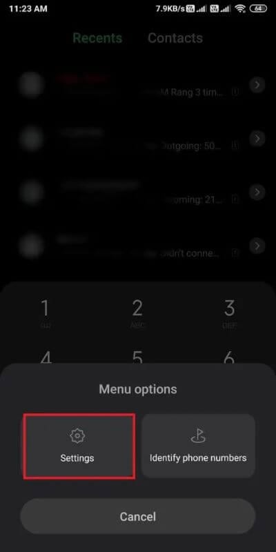 Click-on-Settings-2-512x1024-1 إصلاح مكالمة هاتف الواردة على Android تذهب مباشرة إلى البريد الصوتي