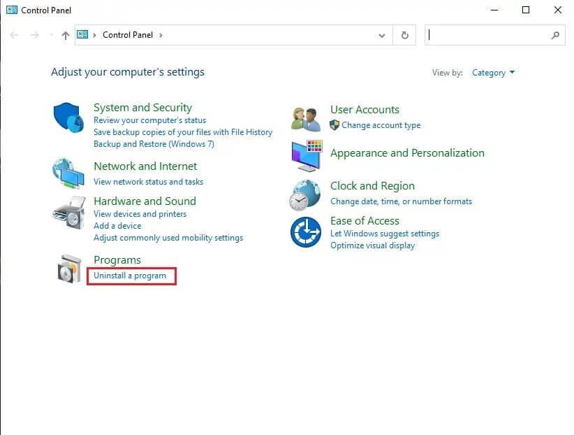 Click-on-Uninstall-a-program 10 طرق لإصلاح عدم استجابة uTorrent