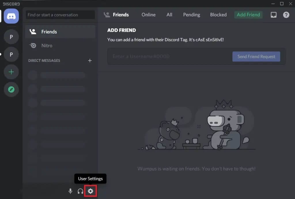 Click-on-the-cogwheel-icon-next-to-your-Discord-username-to-access-User-Settings-1024x690-2 كيفية إلغاء تثبيت Discord تمامًا على Windows 10