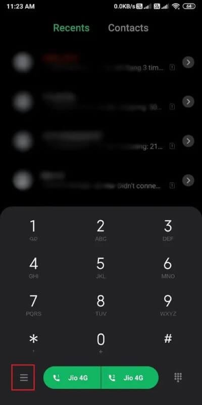 Click-on-the-three-horizontal-lines-from-the-bottom-of-the-screen-512x1024-1 إصلاح مكالمة هاتف الواردة على Android تذهب مباشرة إلى البريد الصوتي